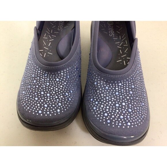 BZees Shoes Slip On Loafer Comfort Rhinestones Womens 9 New - Picture 7 of 8